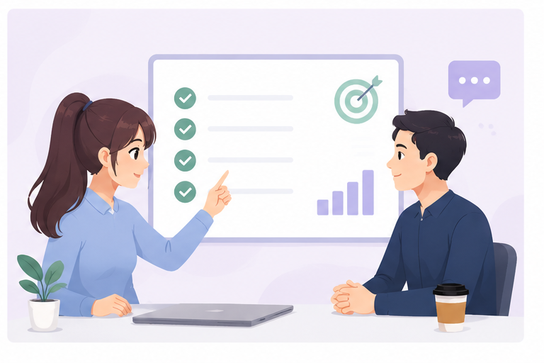Consultation direction presented to a satisfied client